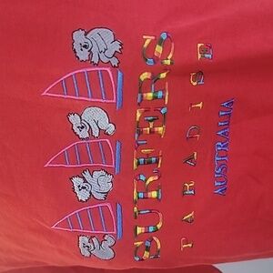 Australian koala surfers red tee shirt Surfers Paradise Australia NWT size small